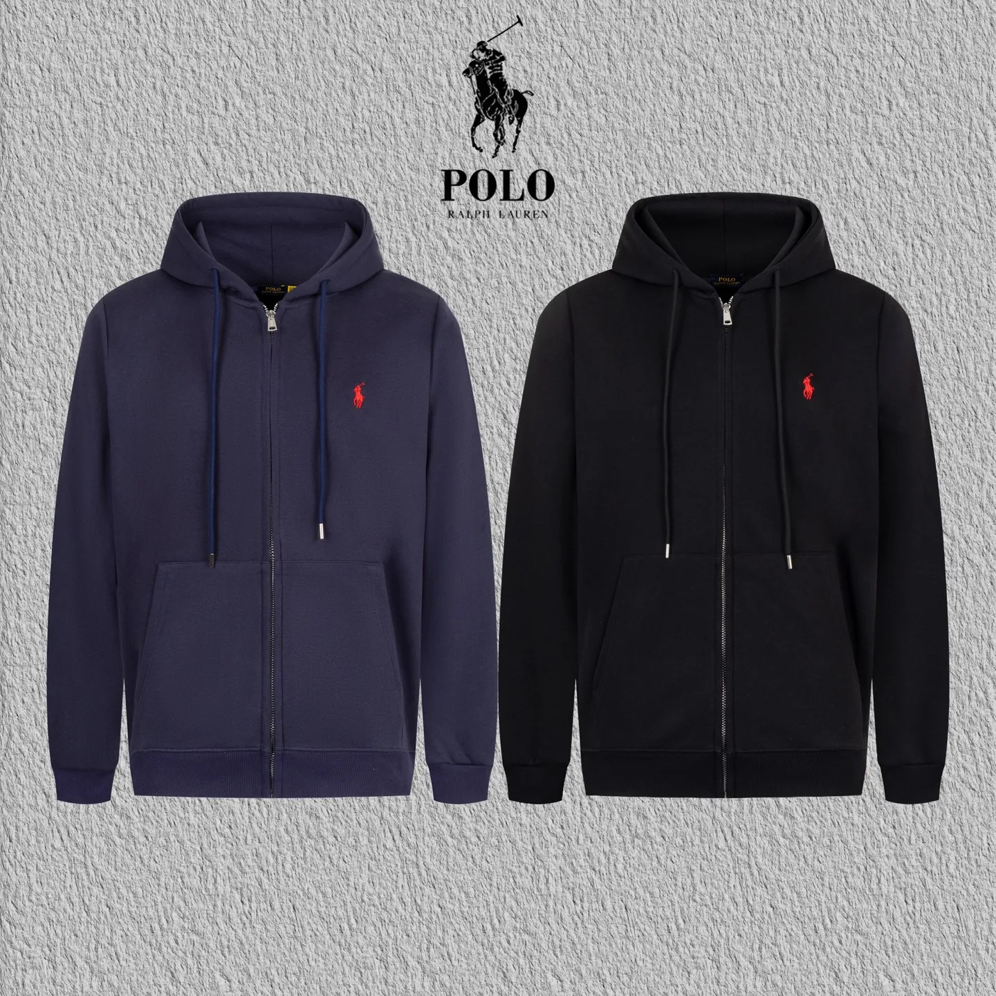 P270 model number B118 Raff embroidered small label hooded jacket POLO official website consistent style Fabric: 450g pure cotton composite material Technology: imported machine full embroidery small label Customized pure cotton two-color stripe thread tight and non-deformation Supporting: complete three labels Cardboard oil paper code sticker packaging High temperature pre-shrinking process before making will not shrink and deformation Imported machine professional plate production os version can wear up to 200 pounds Manual size measurement An error of 2-3cm is normal. Color: black, navy blue, size: s m l xl